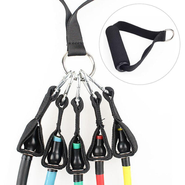 New D Ring Pulldown Tricep Bank Rope Cable Handle V Bar Dip Resistance Exercise Gym Training Arms Strength Fitness Accessories