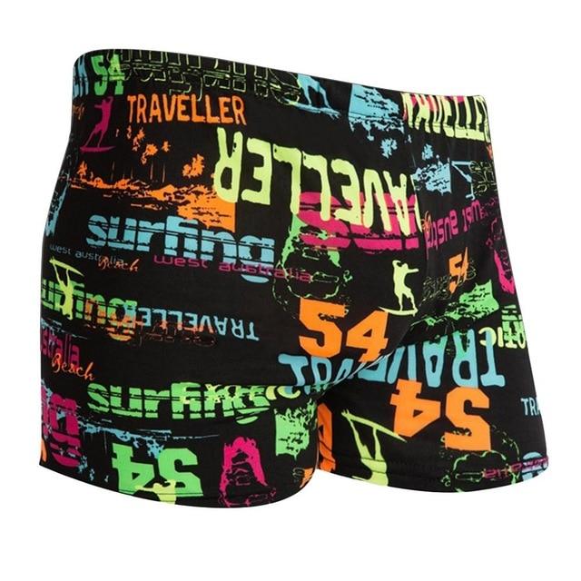 High Quality Men's Swimming Trunks Physical Swimming Pool Hot Spring Beach Swim Trunks Blue Multi-pattern Optional