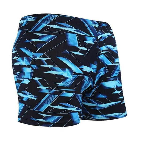 High Quality Men's Swimming Trunks Physical Swimming Pool Hot Spring Beach Swim Trunks Blue Multi-pattern Optional