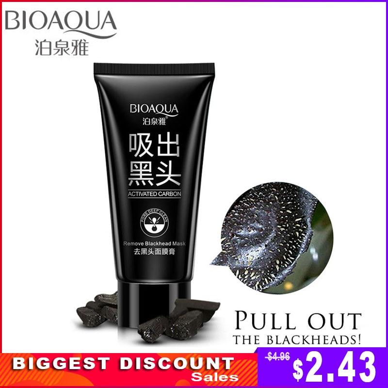 BIOAQUA Blackhead Remover Mask Mask for the Face Korean Tony Moly Purifying  Quality Black Peel off Charcoal Mask Mud