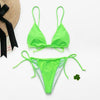 Aartiee Neon bikini 2019 Push up Sexy Brazilian bikini set triangle bathers woman swimwear Micro swimsuit female string biquini