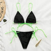 Aartiee Neon bikini 2019 Push up Sexy Brazilian bikini set triangle bathers woman swimwear Micro swimsuit female string biquini