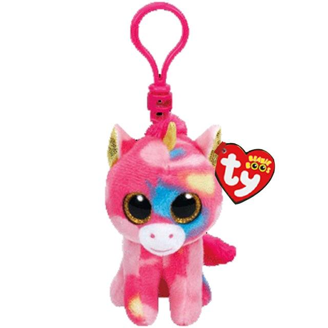 Ty Beanie Big Eyes Plush Keychain Toy Doll TY Baby Kids Gift