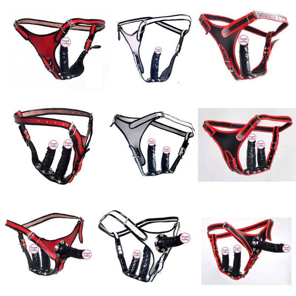 Removable Strapon Harness Dildo Anal Lesbian Strap On Dildo Chastity Belt Pants Sex Toys Sexy Costume Accessories For Woman Gay