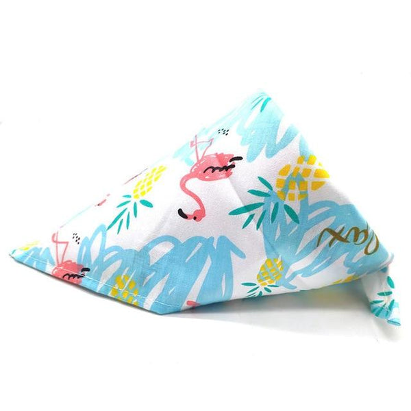 New Design Dog Cat Bandana Bibs Tropical Rainforest Style Cute Puppy Dog Scarf Adjustable Personalized Dog Bandanas Pet Supplier