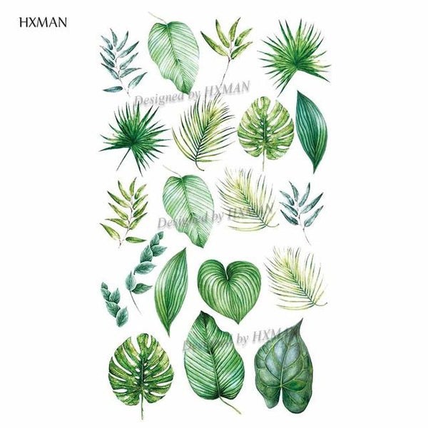 HXMAN Flower Temporary Tattoo Sticker Waterproof Fashion Women Arm Fake Face Body Art 9.8X6cm Kids Adult Hand Tatoo P-034