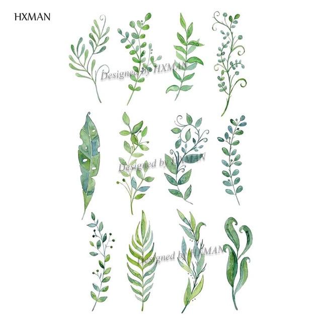 HXMAN Flower Temporary Tattoo Sticker Waterproof Fashion Women Arm Fake Face Body Art 9.8X6cm Kids Adult Hand Tatoo P-034