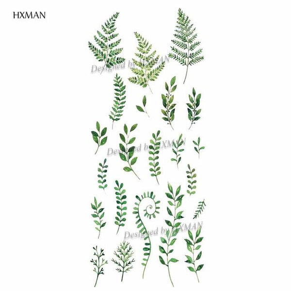 HXMAN Flower Temporary Tattoo Sticker Waterproof Fashion Women Arm Fake Face Body Art 9.8X6cm Kids Adult Hand Tatoo P-034