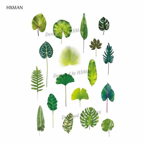 HXMAN Flower Temporary Tattoo Sticker Waterproof Fashion Women Arm Fake Face Body Art 9.8X6cm Kids Adult Hand Tatoo P-034