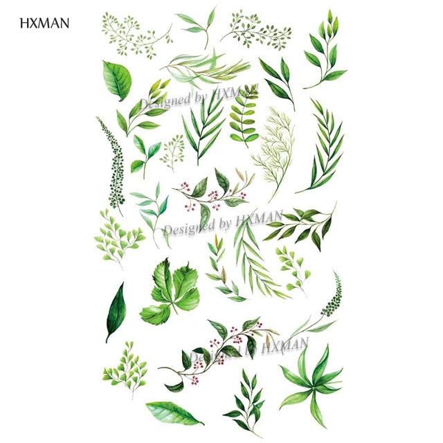 HXMAN Flower Temporary Tattoo Sticker Waterproof Fashion Women Arm Fake Face Body Art 9.8X6cm Kids Adult Hand Tatoo P-034