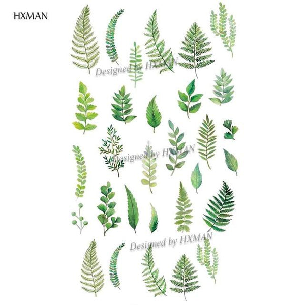 HXMAN Flower Temporary Tattoo Sticker Waterproof Fashion Women Arm Fake Face Body Art 9.8X6cm Kids Adult Hand Tatoo P-034