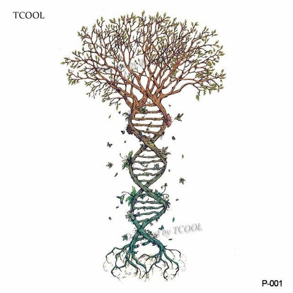 HXMAN Flower Temporary Tattoo Sticker Waterproof Fashion Women Face Fake Body Art  Children Adult Hand Tattoos 10.5X6cm P-101