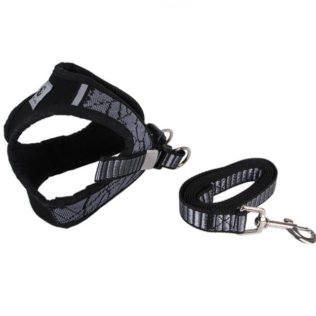 FURGERIN Dog Harness Lead Set collar dog belt strong nylon rope Adjustable Harnesses for Dogs Training Walking Pet Products