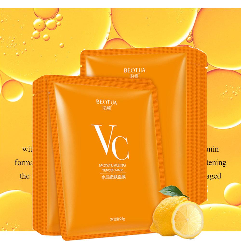 Vitamin C skin care face mask v c sheet mask facemask facial masks mascara facial  korean Whitening women beauty and health