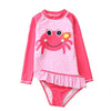 2019 Two Piece Swimsuit For Girls Ins Flamingo Girls Swimsuit 2-10 Years Children's Swimwear Pineapple Beachwear Kids CZ974