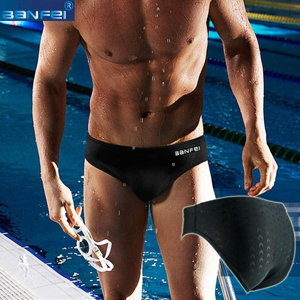 BaNFeI Sharkskin Swim Briefs Sexy Thong Training Swimming Shorts Men M XXXL swimwear Underwear for Men Quick Dry