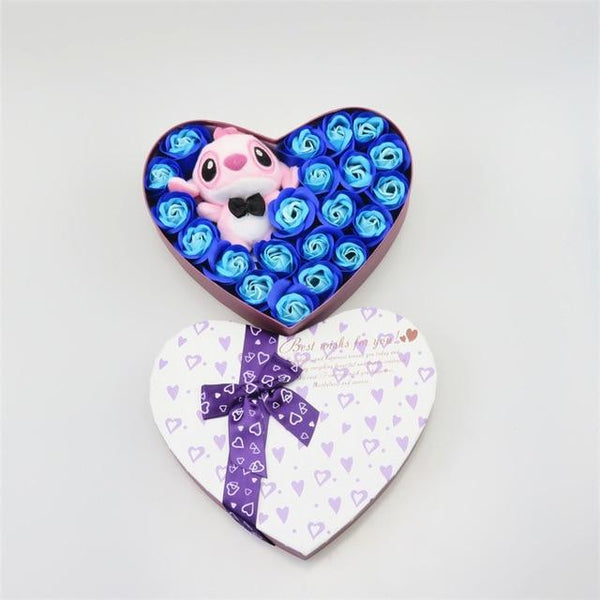 Cartoon stitch sunflower plush toys with Artificial flowers creative bouquet home decoration Valentine's Christmas gifts