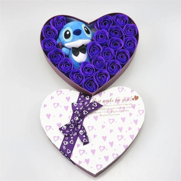 Cartoon stitch sunflower plush toys with Artificial flowers creative bouquet home decoration Valentine's Christmas gifts