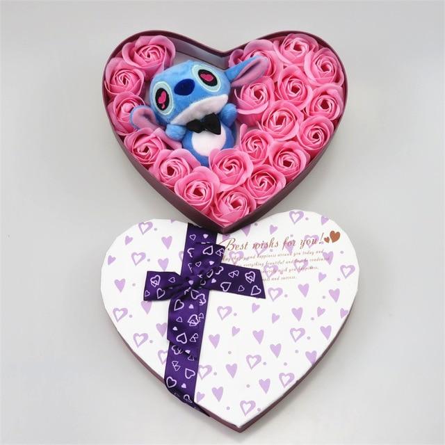 Cartoon stitch sunflower plush toys with Artificial flowers creative bouquet home decoration Valentine's Christmas gifts