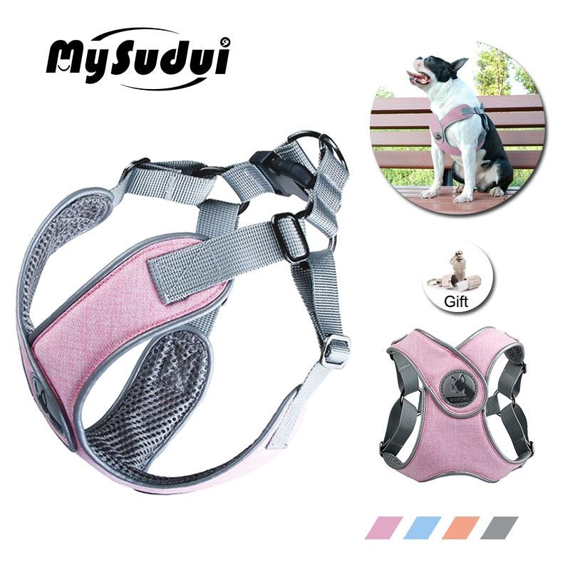 MySudui Chihuahua Small Dog Harness Dog Vest Nylon Fashion Cats Pet Harness Leash Dog Harness Small Medium Dogs Szelki Dla Psa