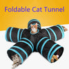 Hot 2/3/4/5 Holes 13 Colors Foldable Pet Cat Tunnel Indoor Outdoor Pet Cat Training Toy for Cat Rabbit Animal Play Tunnel Tube