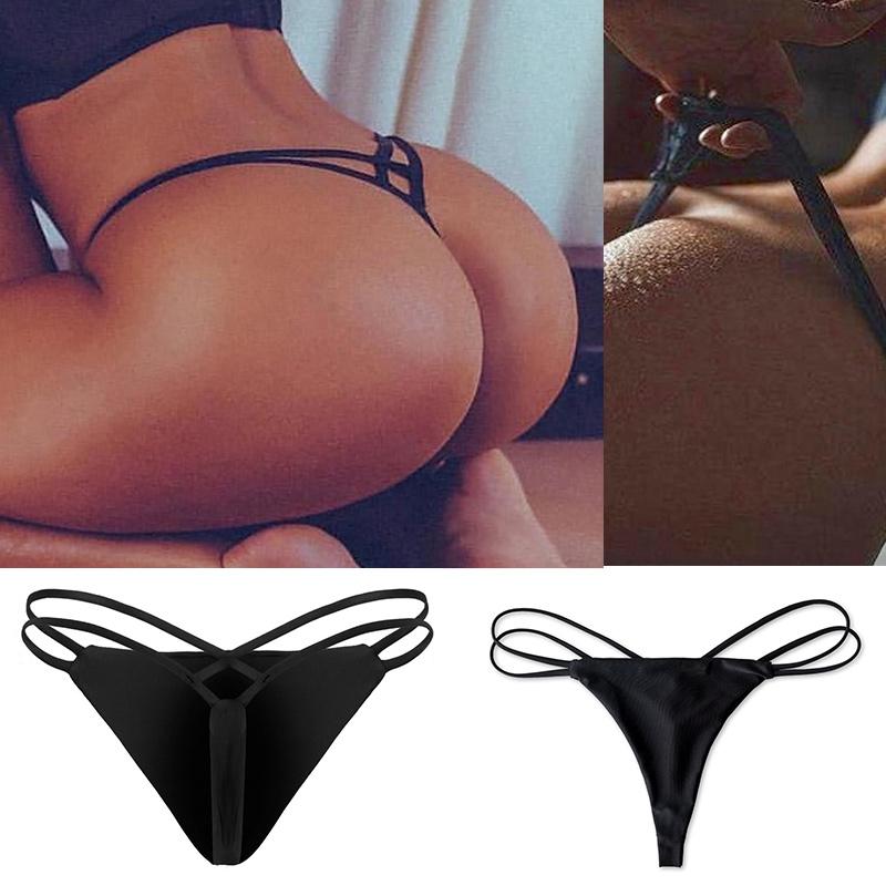 Brazilian Bikini String Taille Basse Women Thongs and G Strings Sexy Swimwear Women Thong Bikini Swimsuits Beach Swim Bottoms