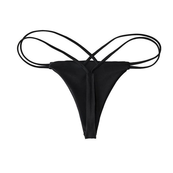 Brazilian Bikini String Taille Basse Women Thongs and G Strings Sexy Swimwear Women Thong Bikini Swimsuits Beach Swim Bottoms