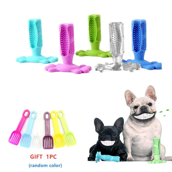 Pets Toothbrush Teeth Cleaning Chew Toy Teddy Small Dog Toothbrush Stick Silicone Perfect Dog Teeth Care Products Cleaning Mouth