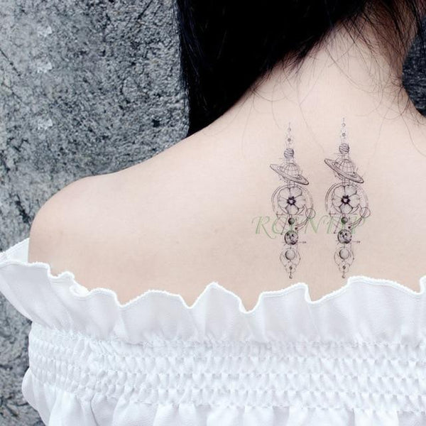 Waterproof Temporary Tattoo Stickers Cross Tribal Totem Fake Tatto Flash Tatoo Tatouage Neck Hand Back Foot for Girl Women Men