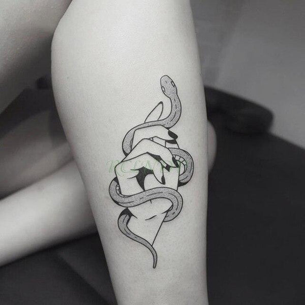 Waterproof Temporary Tattoo Stickers Cross Tribal Totem Fake Tatto Flash Tatoo Tatouage Neck Hand Back Foot for Girl Women Men
