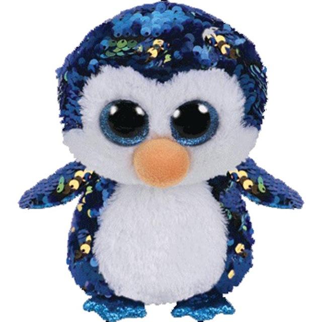 Ty Boos Sequin Animal Plush Toys Doll Cat Owl Fox Bunny Unicorn Best Christmas Gift 15cm