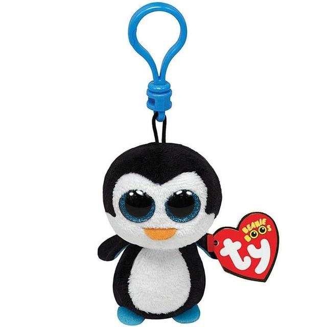 Ty Boos Big Eyes Plush Keychain Toy Doll Fox Owl Dog Unicorn Penguin Giraffe Leopard Monkey Dragon 4" 10cm