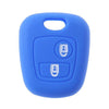 1pc Silicone Key Case Cover for Peugeot 206 307 207 408 Black Blue Key Case Key Protector Protection Voiture Car Accessories