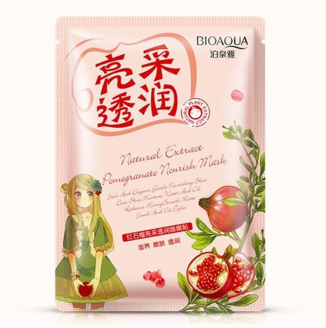 HanChan Aloe and V7 Fruits All kinds of Skin Care Plant Facial Mask Moisturizing Oil Control Blackhead Remover Wrapped Face Mask