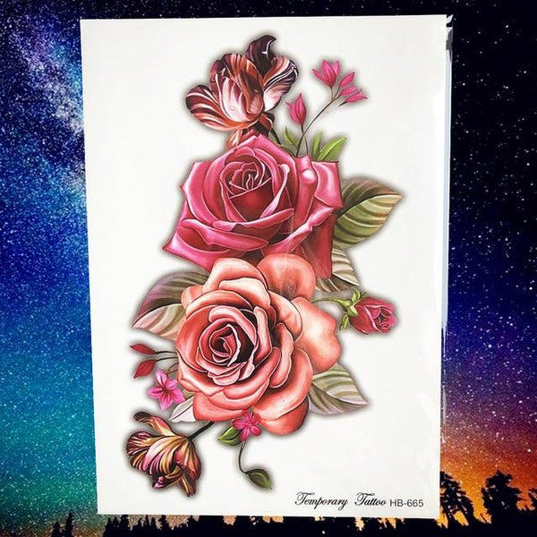 Peace Gigeon DreamCatcher Henna Mandala Flower Bird Totem Temporary Tattoo Sticker Feather Waterproof Tattoo Body Art Fake Tatoo