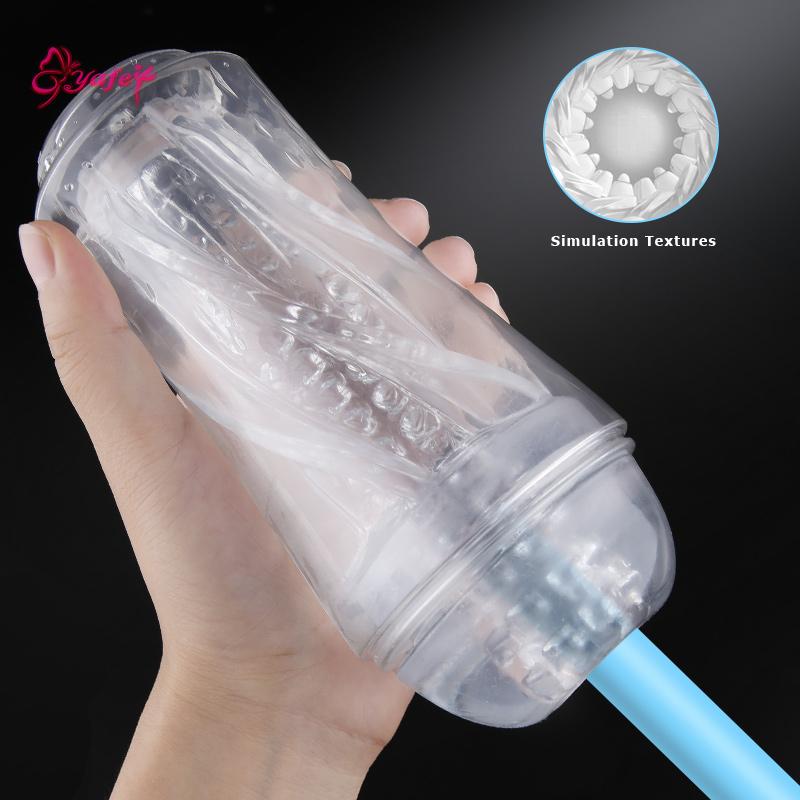 Silicone Male Masturbation Cup Realistic Vagina Soft Tight Pussy Erotic Adult Toys Penis Massager Aircraft Cup Sex Toys for Men