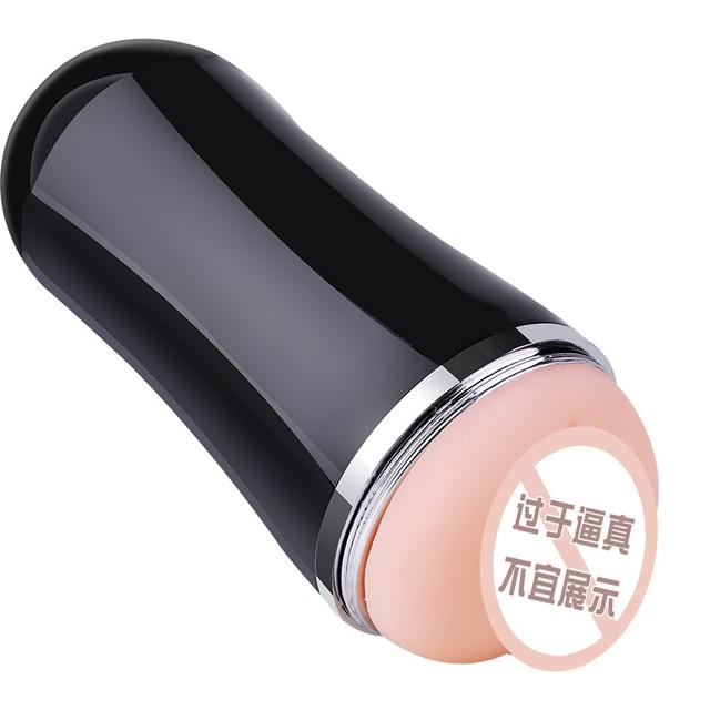 male masturbator vagina real pussy sex toys for men Black mens vaginas realistic vagina Suction Erotic voice flashlight sex