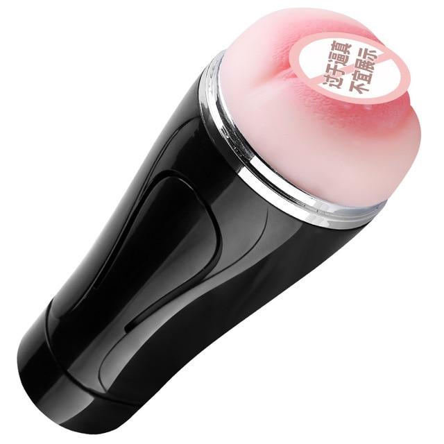 male masturbator vagina real pussy sex toys for men Black mens vaginas realistic vagina Suction Erotic voice flashlight sex