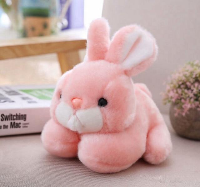 15CM/20CM Kawaii Cute Pink Rabbit Animals Rabbits Stuffed Plush Toys For Baby Girls Birthday Gifts