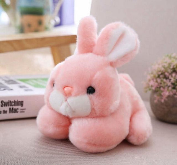 15CM/20CM Kawaii Cute Pink Rabbit Animals Rabbits Stuffed Plush Toys For Baby Girls Birthday Gifts