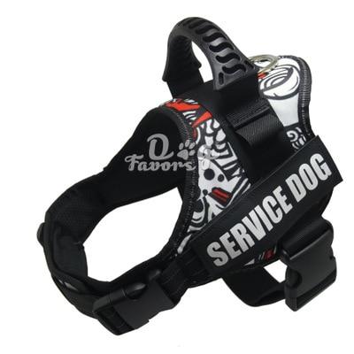 Pet Dog Harness K9 Reflective Rope Nylon Handle Adjustable Anti-collision Vest Harness for Small Medium Large DogS Camouflage