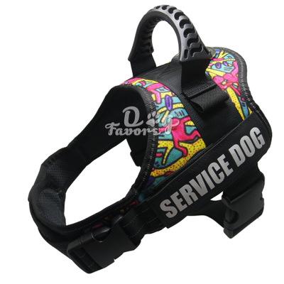 Pet Dog Harness K9 Reflective Rope Nylon Handle Adjustable Anti-collision Vest Harness for Small Medium Large DogS Camouflage