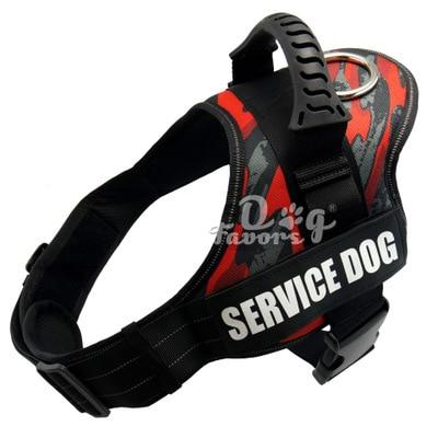 Pet Dog Harness K9 Reflective Rope Nylon Handle Adjustable Anti-collision Vest Harness for Small Medium Large DogS Camouflage