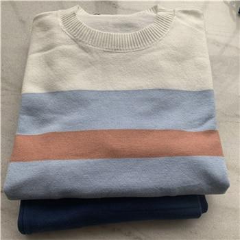 MVGIRLRU stylish sweater suits knitted Woman set multicolor striped pullovers & pant 2 piece sets womens tracksuit