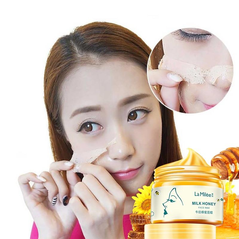 Honey Milk Extract Face Mask Mositurizing Exfoliating Blackhead Remover Pore Firming Anti-aging Brightening Facial Wax 150g