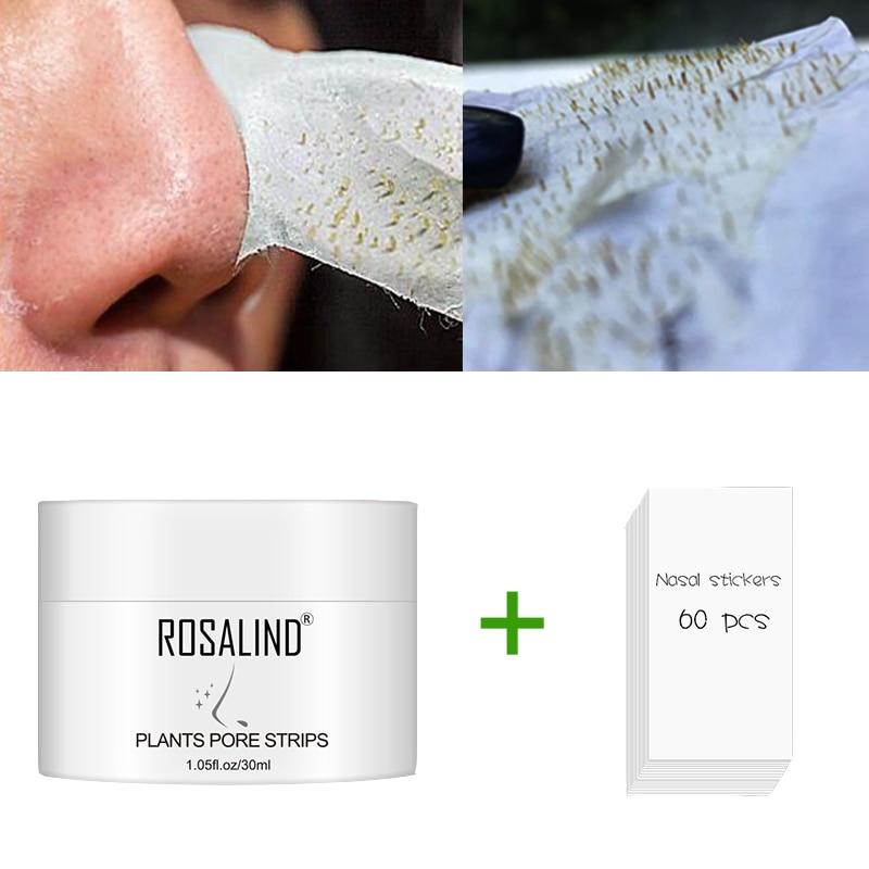 ROSALIND Face Masks Facial From Black Dots Remove Deep Cleaning Blackhead Nose Peeling Off Shrink Pore whitening Cream Skin Care