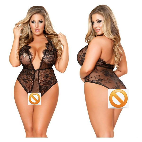 Women Lace Black Porno Girl Lingerie Increase Plus Size 4xl 5xl 6xl Female Sexy Underwear Lingerie Intimate Sexy Costumes Erotic