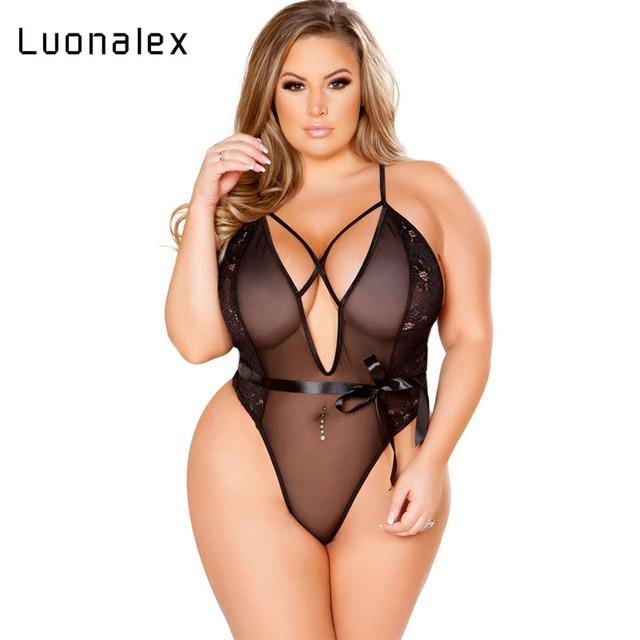 Women Lace Black Porno Girl Lingerie Increase Plus Size 4xl 5xl 6xl Female Sexy Underwear Lingerie Intimate Sexy Costumes Erotic