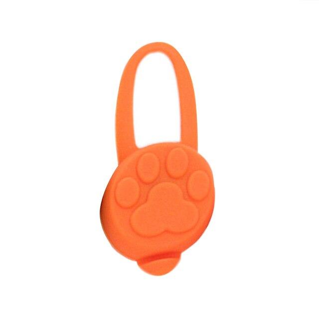 Silicone Rubber LED Pet Collar Lights Night Safety Dog Cat Collar Glowing Luminous Pendant