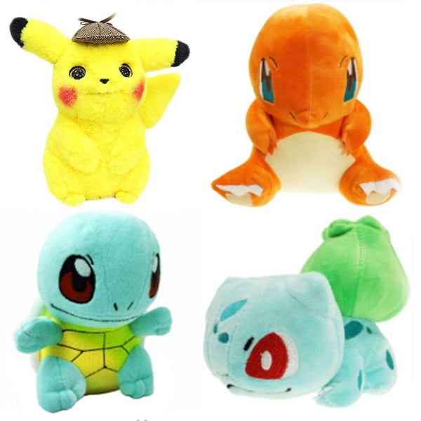 20CM Pikachu Plush Toy  Gengar Small Soft Toys Sleeping Pillow Doll For Kid Birthday Gifts Anime Jigglypuff Poliwhirl Charmander